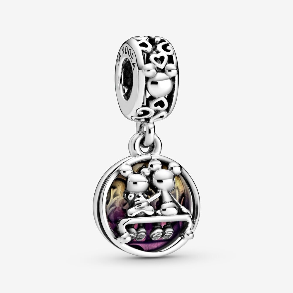 Bille disney mickey et minnie vécurent heureux, argent, émaux mixtes - 798866C01 - Pandora