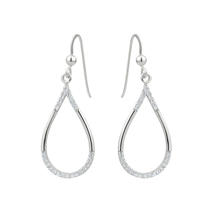 Bo pendantes argent, zircons