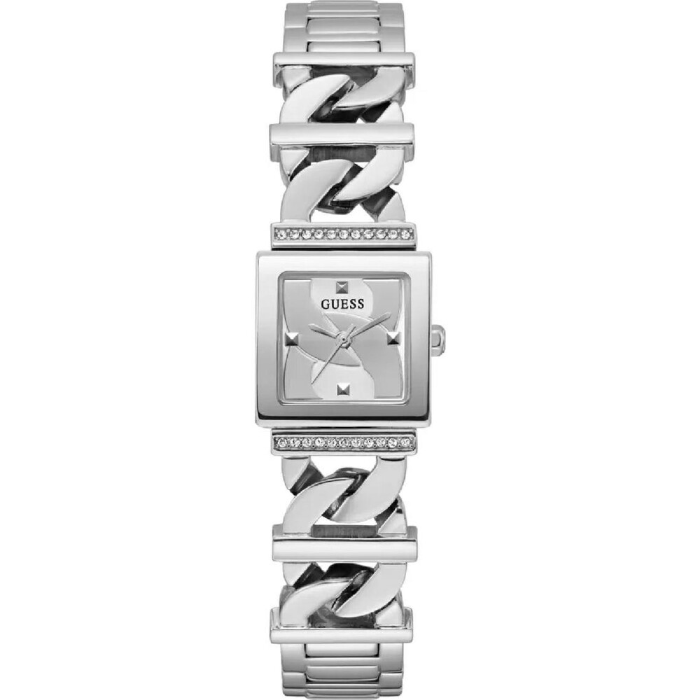  Stainless steel silver watch, square dial - GW0603L1 - Guess