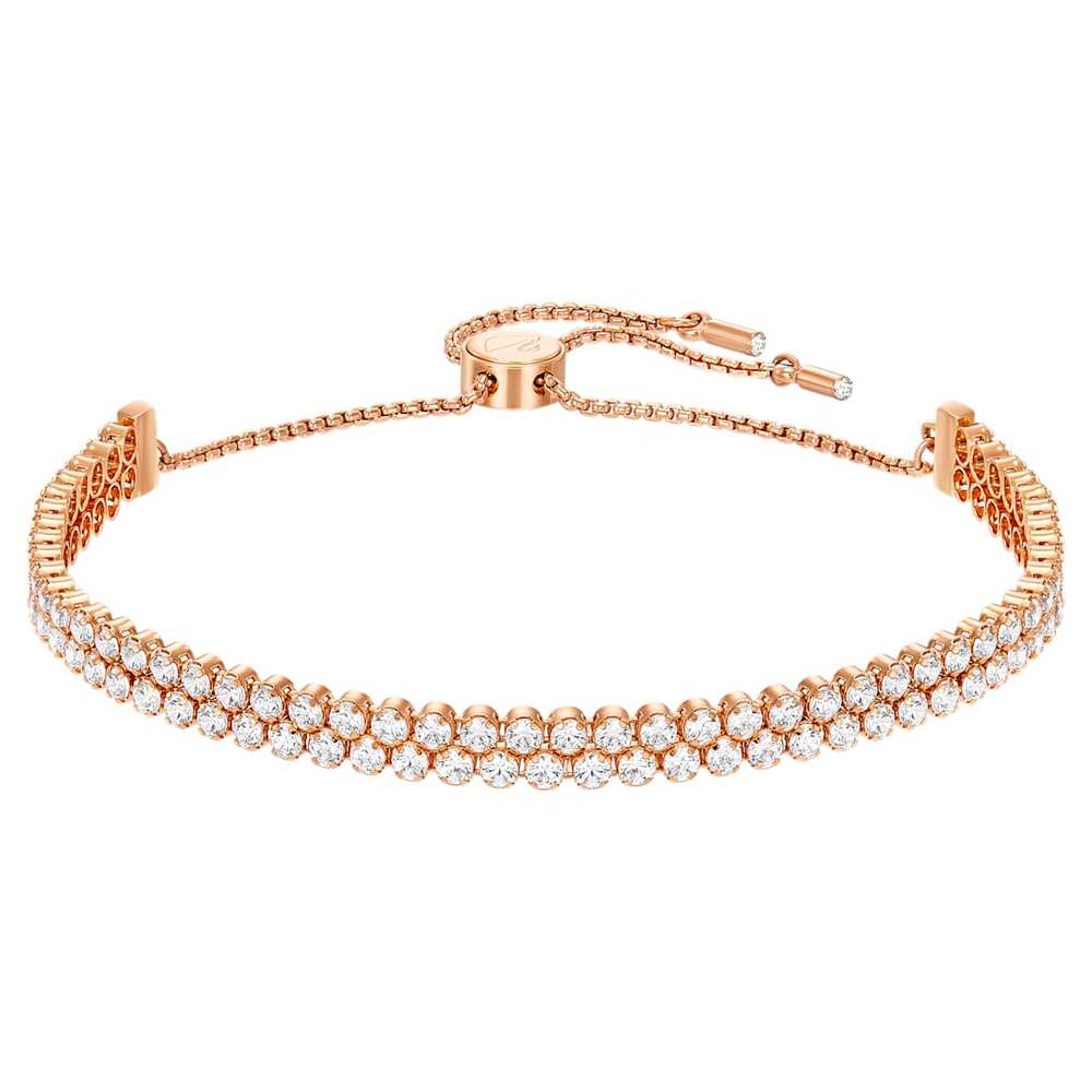 Bracelet métal rosé, cristaux blancs - 5224182 - Swarovski