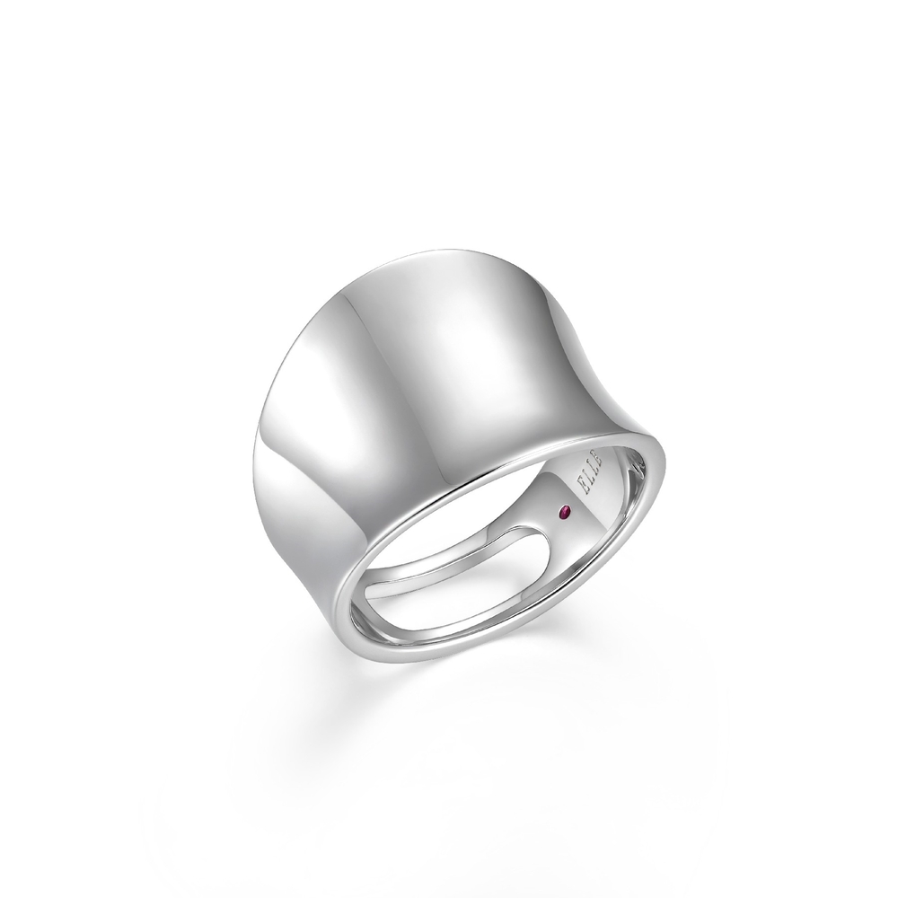 Bague argent rhodié