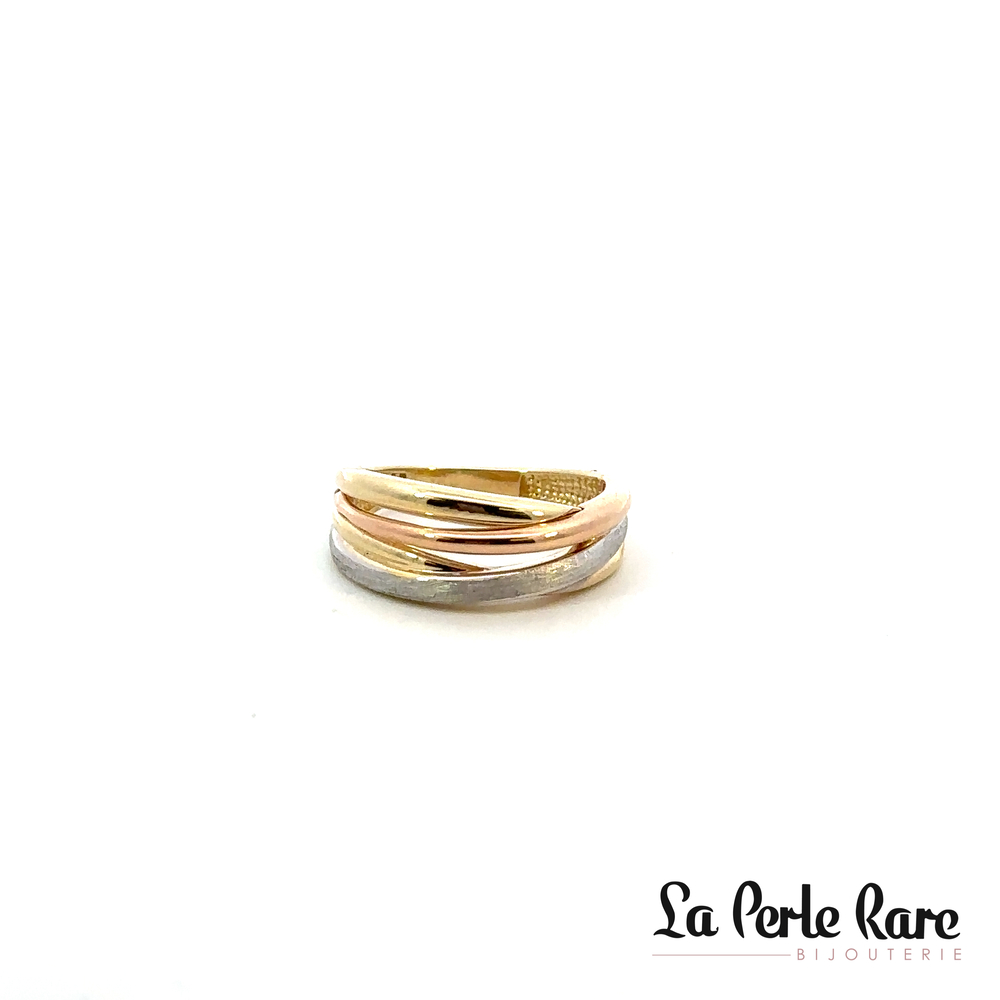 Bague or 3 tons (jaune/blanc/rose) 10 carats - RD01-2637-3T - Exclusivités