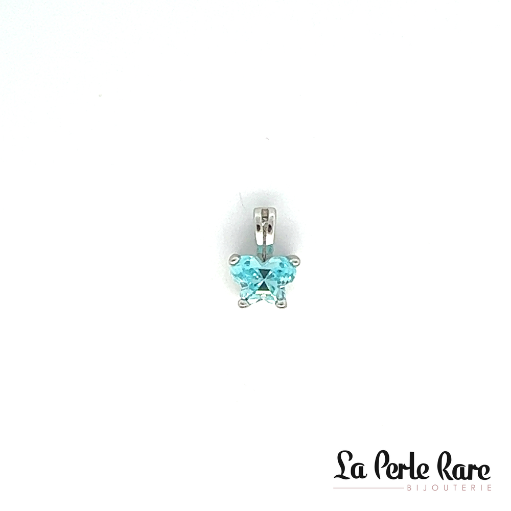 Pendentif argent, mars, zircon bleu pâle - BP-MR-S - B Fly