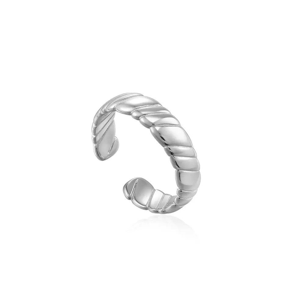 Bague ajustable argent rhodié