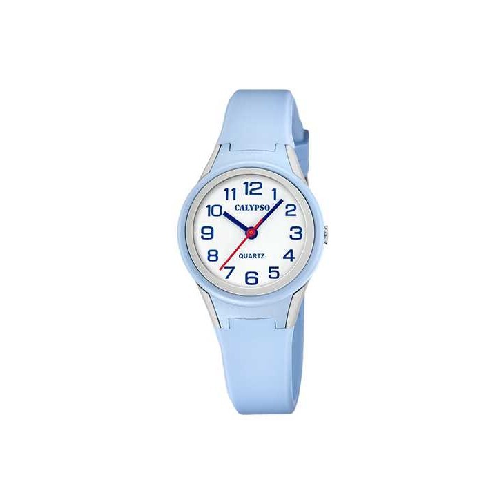 Montre silicone bleu