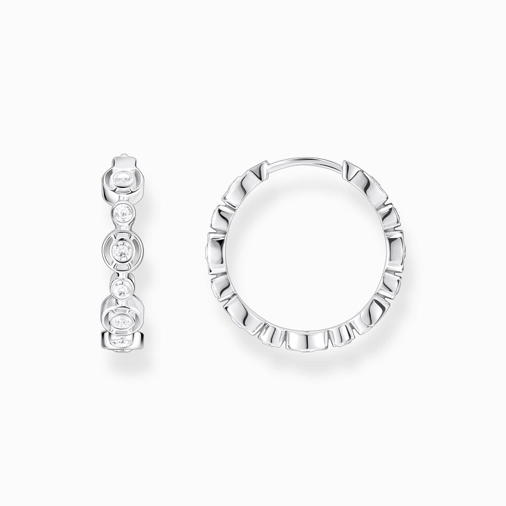 Huggies argent, zircons - CR714-051-14 - Thomas Sabo