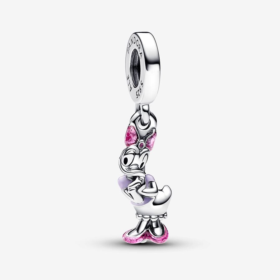 Disney charm, Daisy Duck, silver, enamel - 793249C01 - Pandora