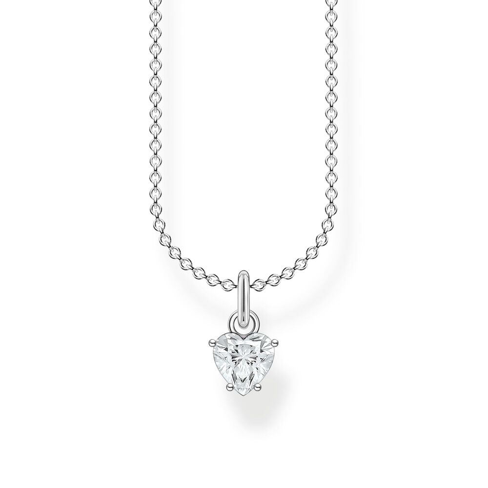 Pendentif coeur, argent, zircon - KE2105-051-14-L45V - Thomas Sabo