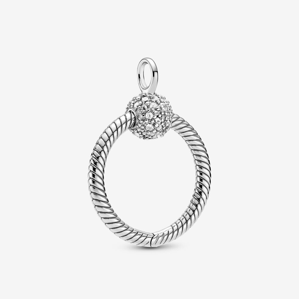 Pendentif O, argent, zircons - 399097C01 - Pandora