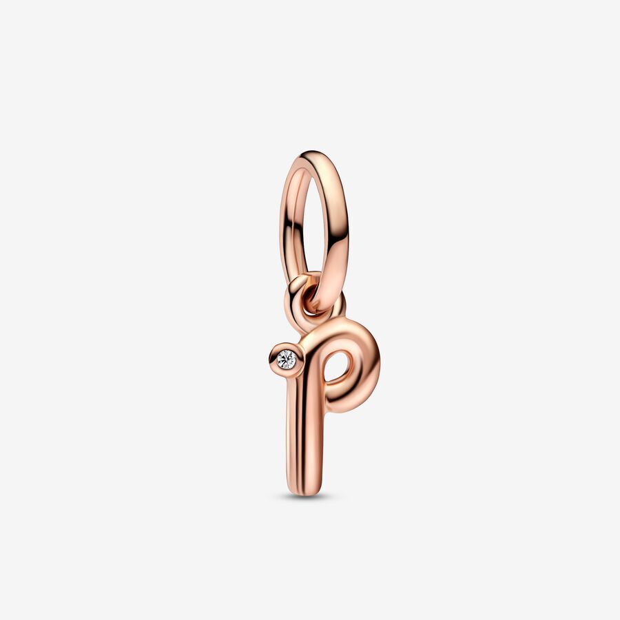 Bille lettre p, zircon, Pandora Rose - 782461C01 - Pandora