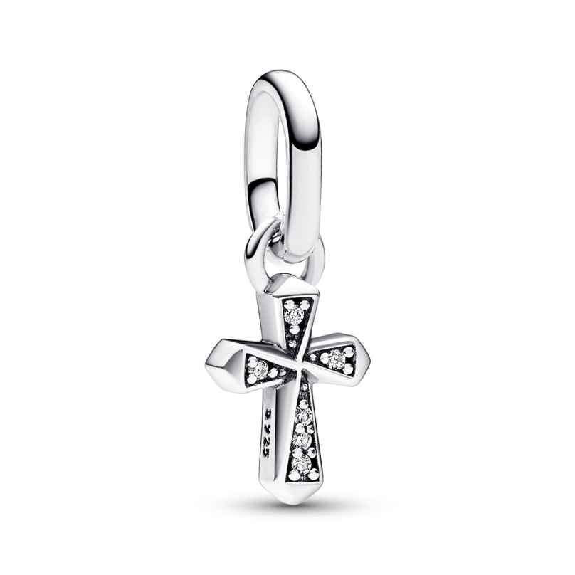 Bille croix scintillante, argent, zircons, Pandora Me - 793044C01 - Pandora