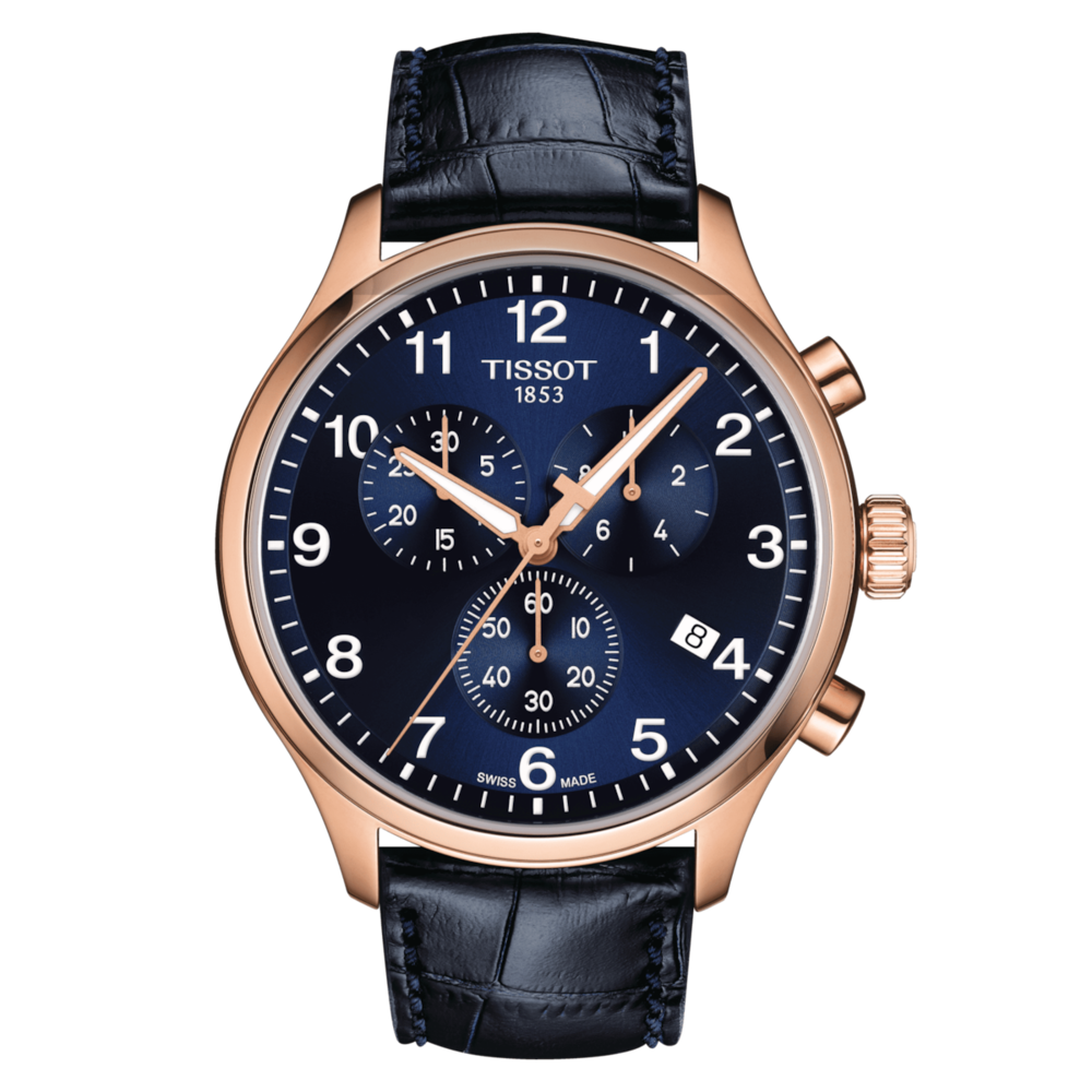 Montre homme chrono XL classic, boitier rosé, bracelet en cuir - t116.617.36.042.00 - Tissot