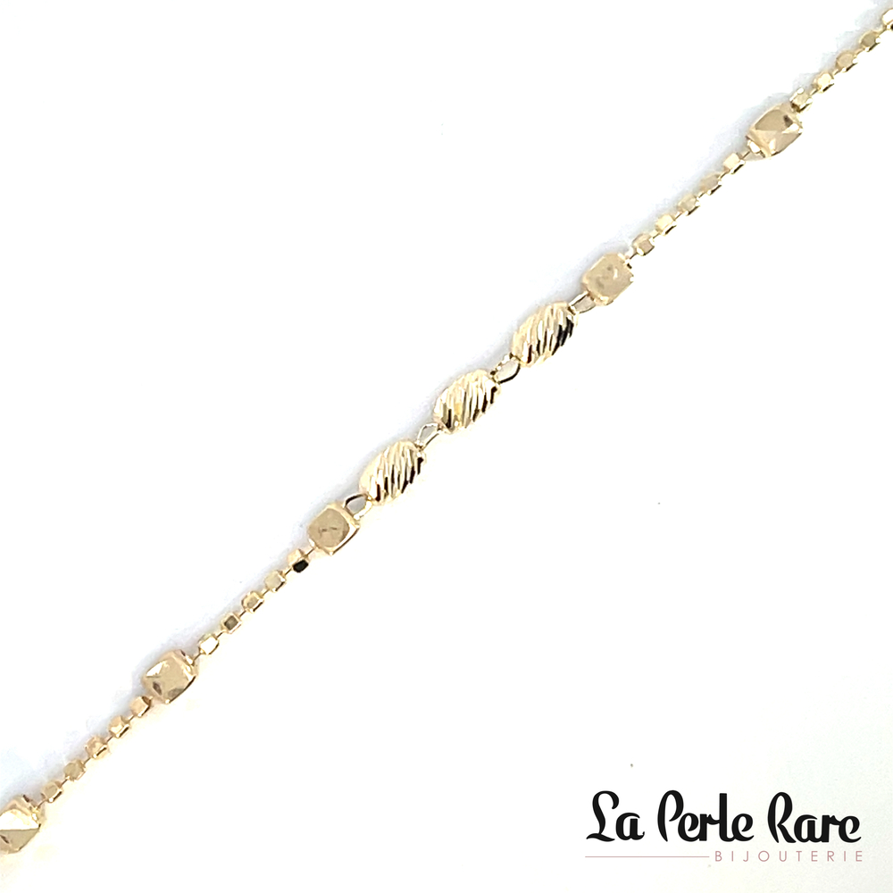 Collier symbole de l'infini, or 3 tons (jaune/blanc/rose) - NZN-234-3T - Exclusivités