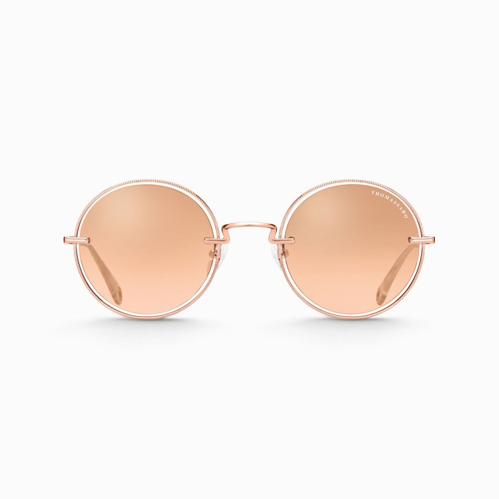 Lunettes de soleil romy rondes rosées - E0012-236-244-A - Thomas Sabo