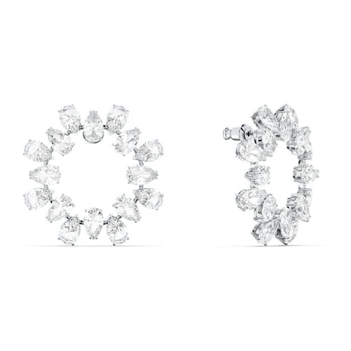 Millenia rhodium-plated metal fixed earrings - 5601509 - Swarovski