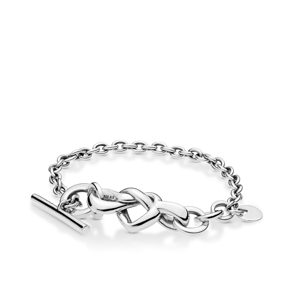 Bracelet à barre en t coeur noué - 598100-16 - Pandora