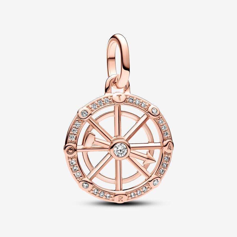 Bille roue de la chance, Pandora Rose, zircons, Pandora Me