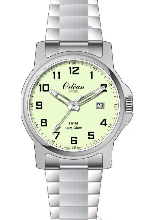 Montre extensible acier - ME3191 - Orlean