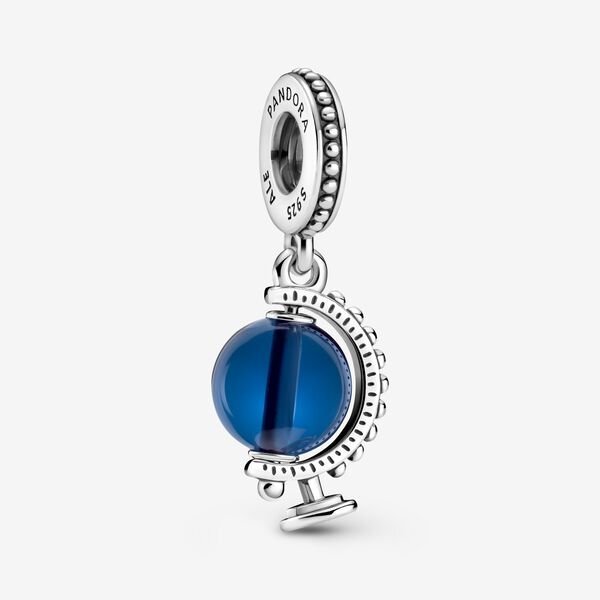 Bille globe, cristal bleu - 799430C01 - Pandora