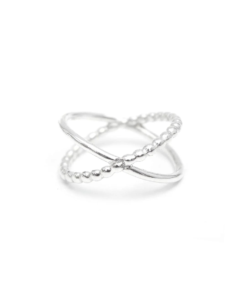 Bague en X, argent - ALEXE-S-8 - Welldunn