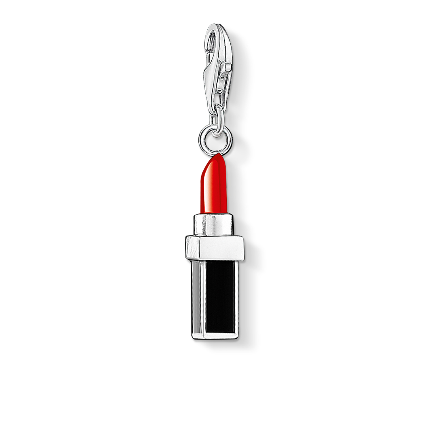 Charm rouge à lèvre, argent, émail noir/rouge - 0298-007-10 - Thomas Sabo