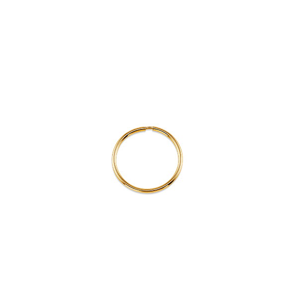 15 mm yellow gold hoop earring - 1173-Y - Exclusivity