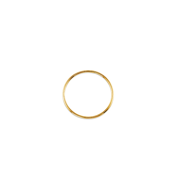 20 mm yellow gold hoop earring - 1174-Y - Exclusivity