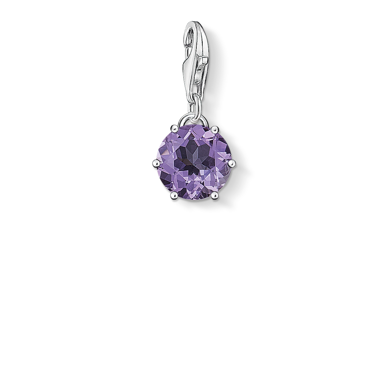 Charm améthyste violet véritable