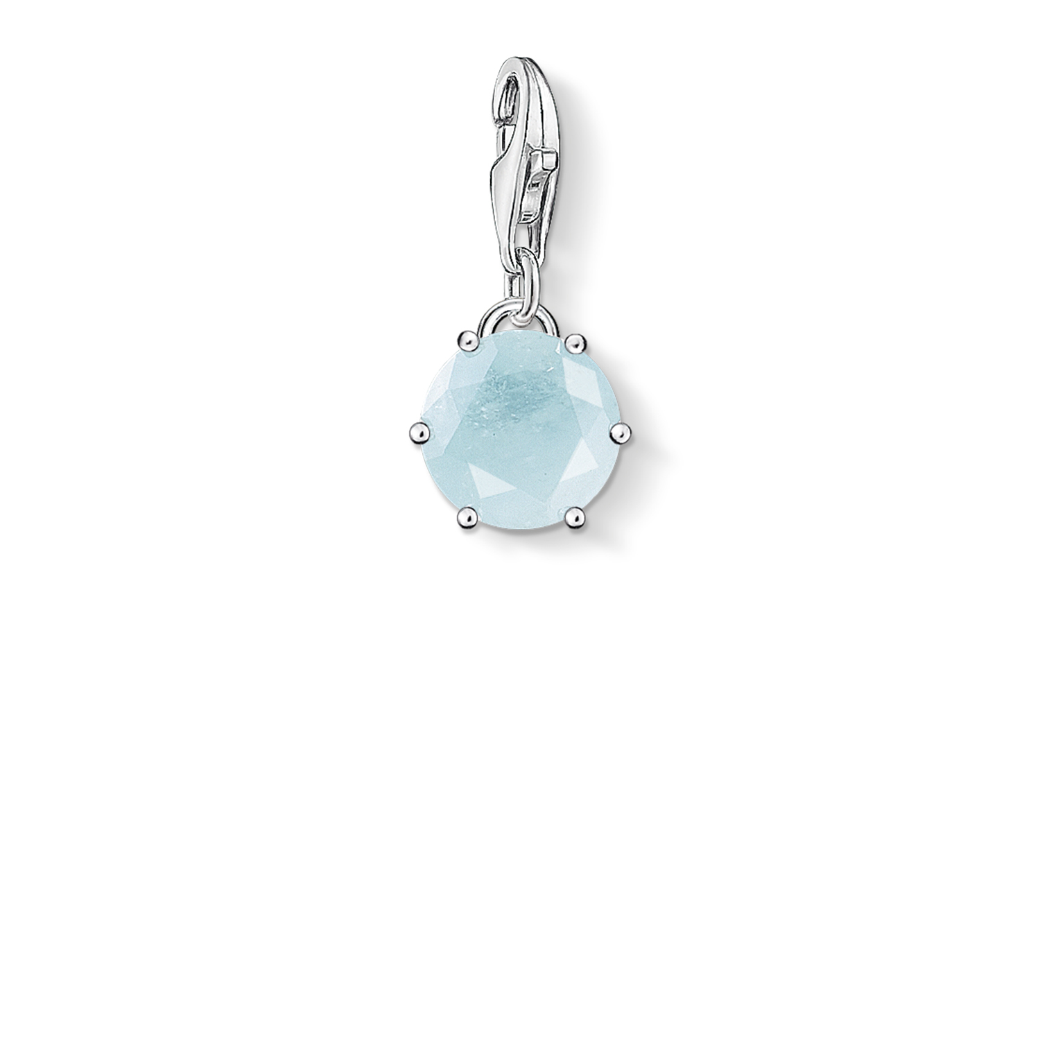 Genuine aquamarine blue charm