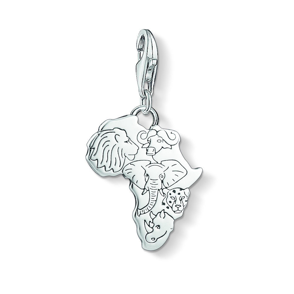 Charm plaque animaux jungle