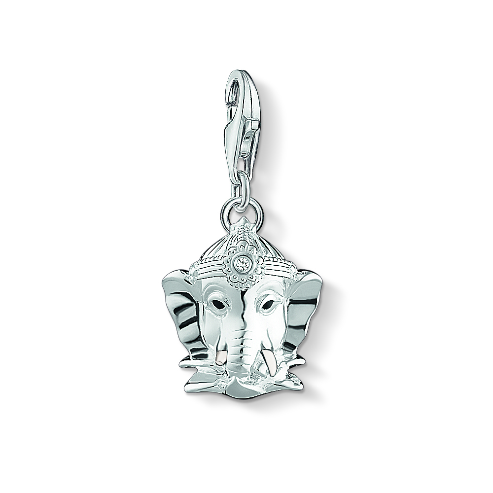 Zirconium elephant head charm - 1445-041-21 - Thomas Sabo