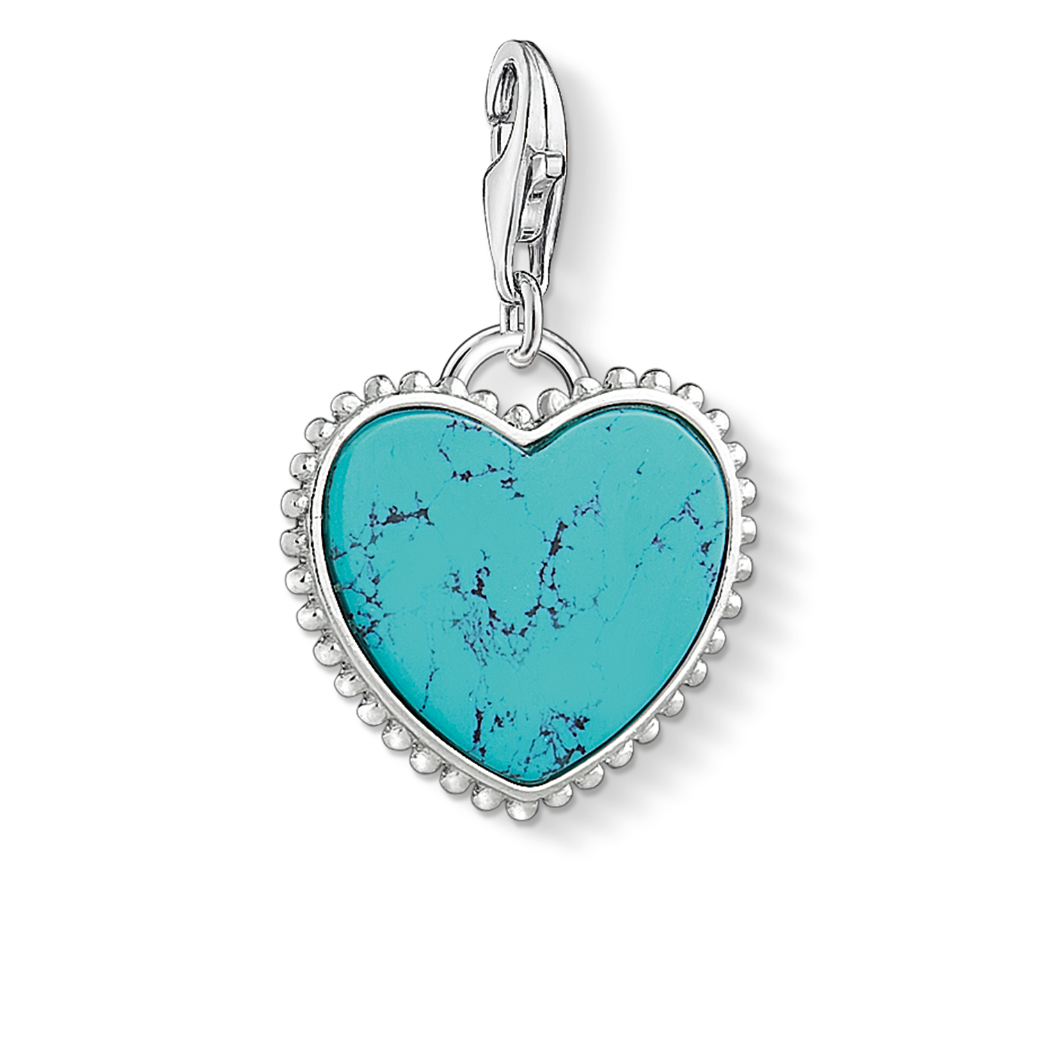 Turquoise heart charm - 1468-404-17 - Thomas Sabo