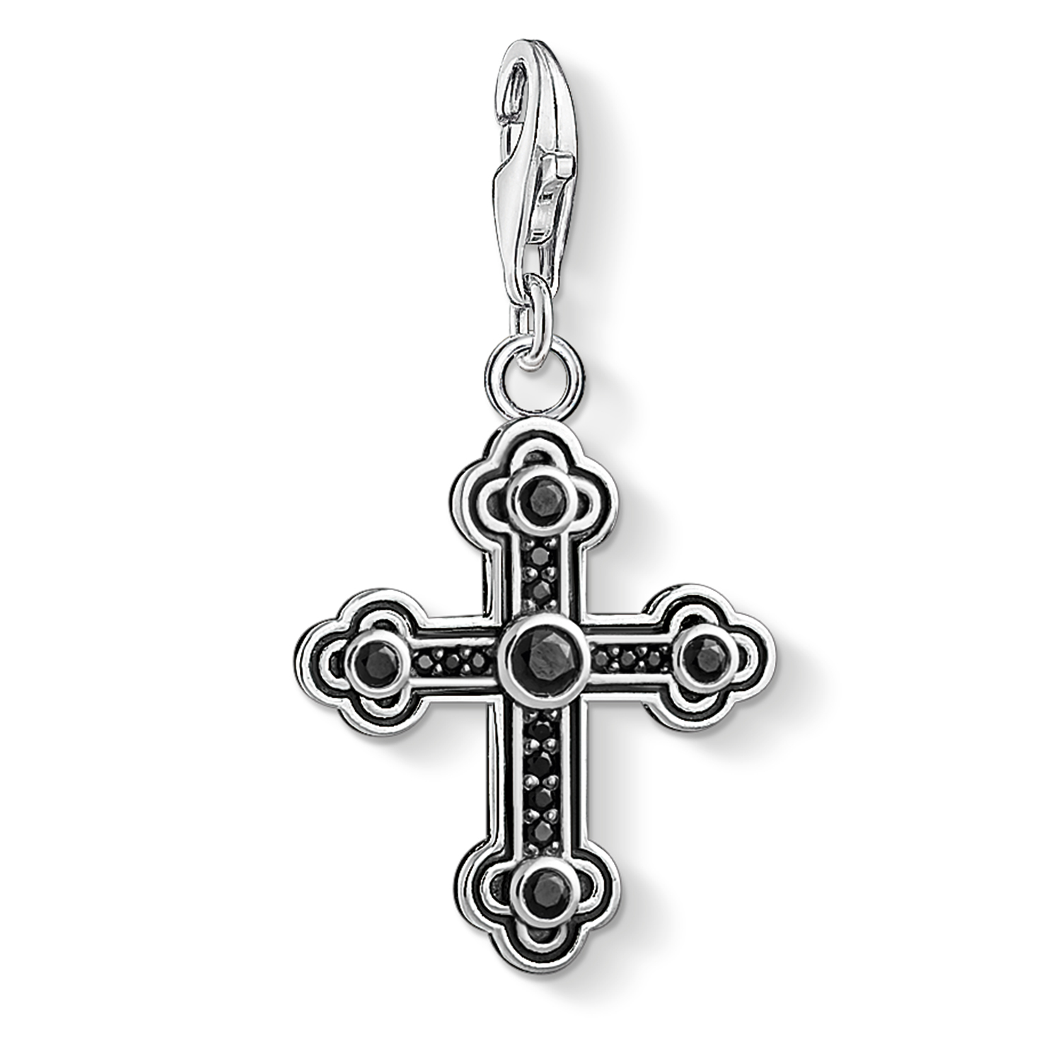 Black cross charm - 1477-643-11 - Thomas Sabo