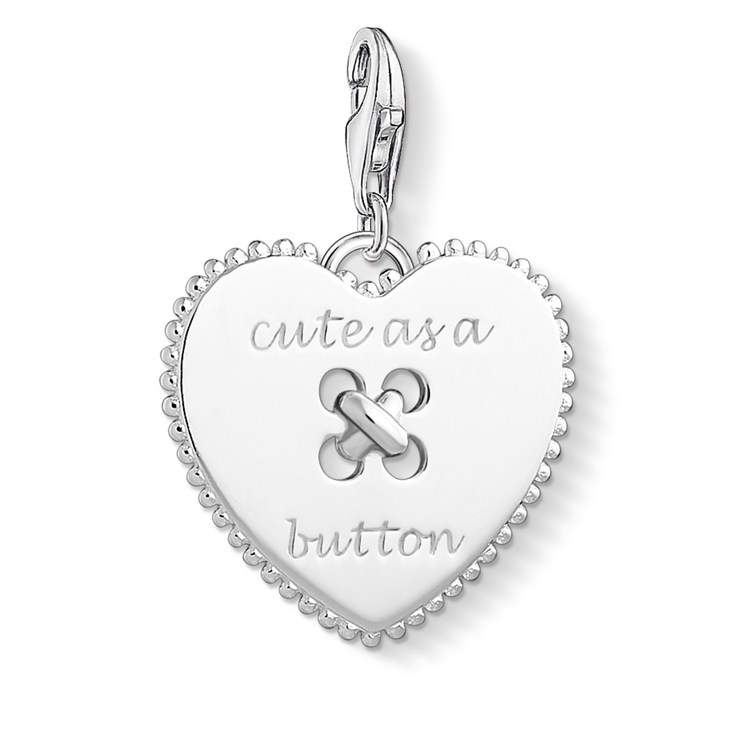 Heart: cute as a button charm - 1485-001-21 - Thomas Sabo