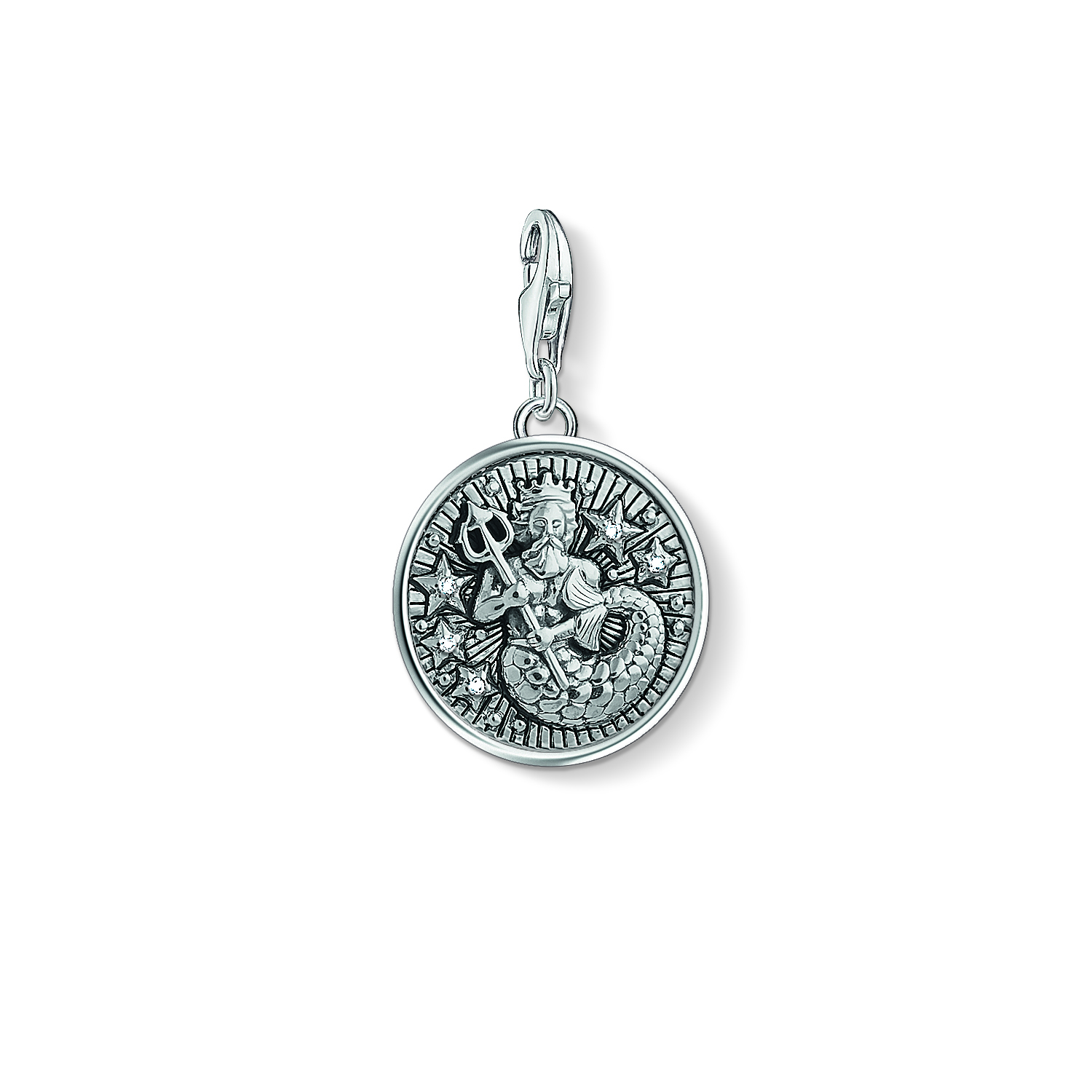 Charm signe zodiaque verseau, argent