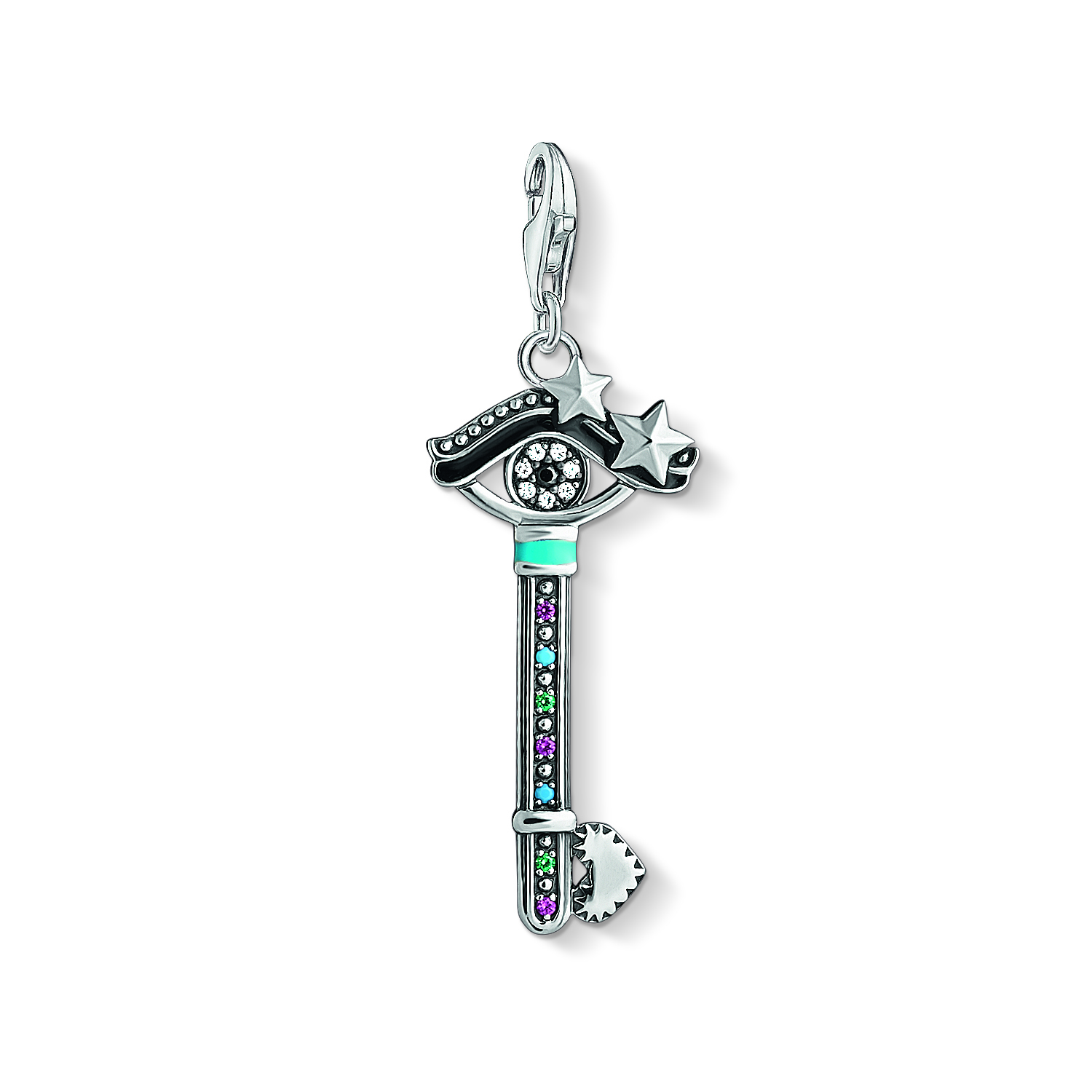 Multicolor zirconium key charm - 1666-340-7 - Thomas Sabo