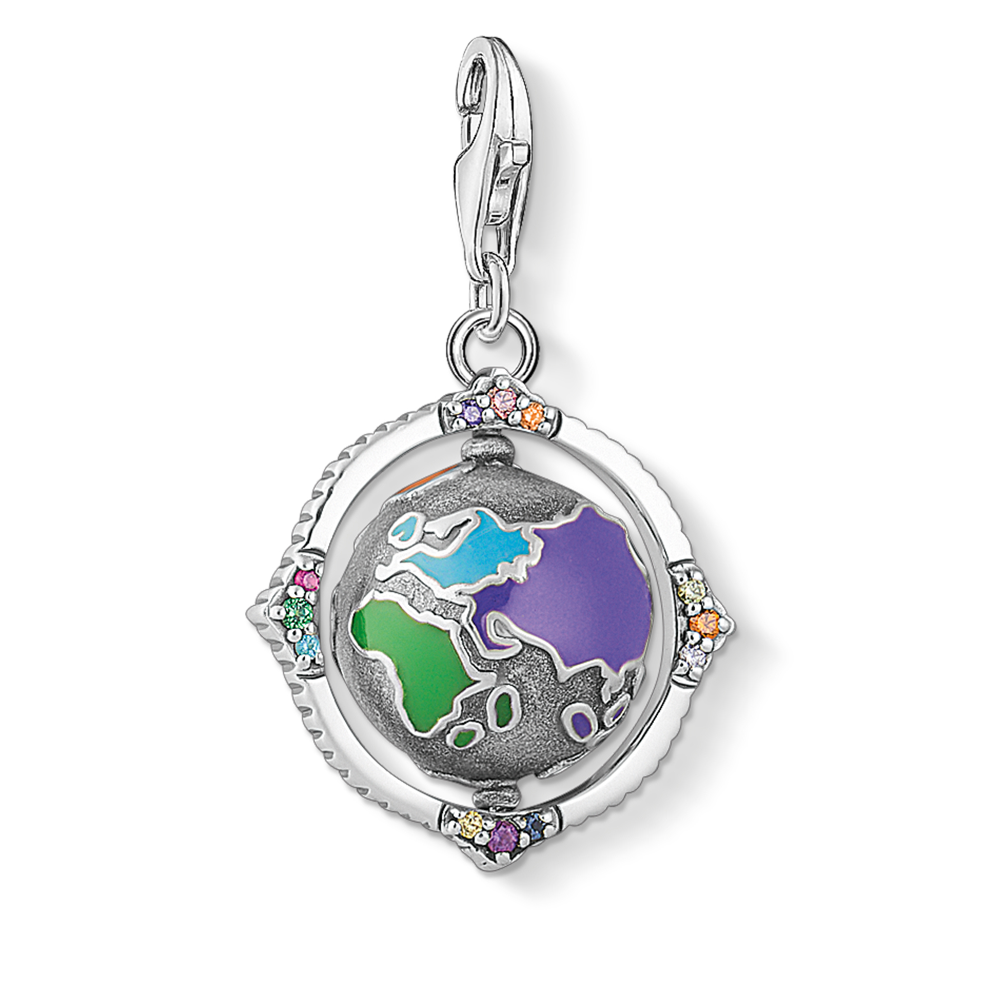 Multicolor, earth globe charm - 1766-845-7 - Thomas Sabo