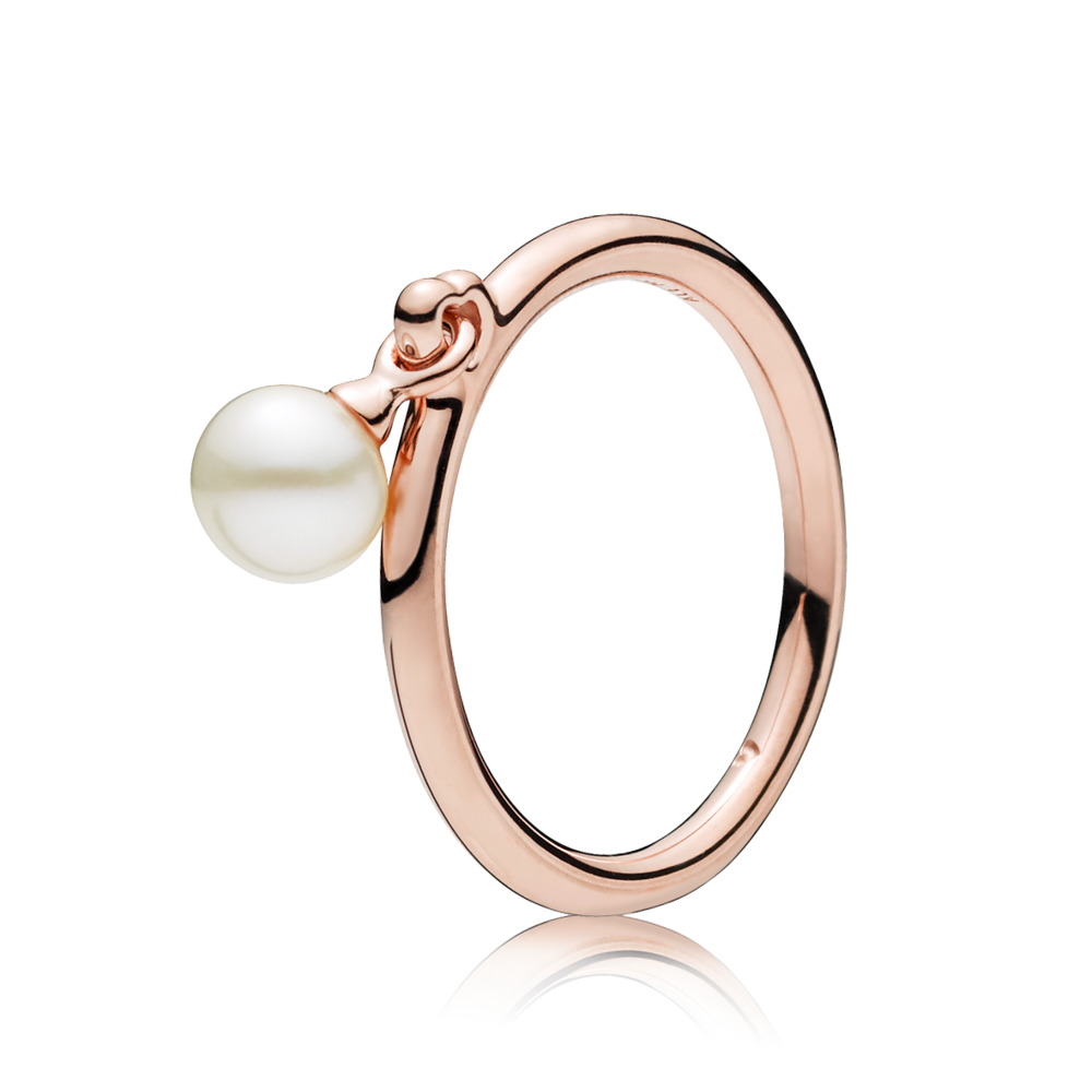 Bague perle contemporaine eau douce