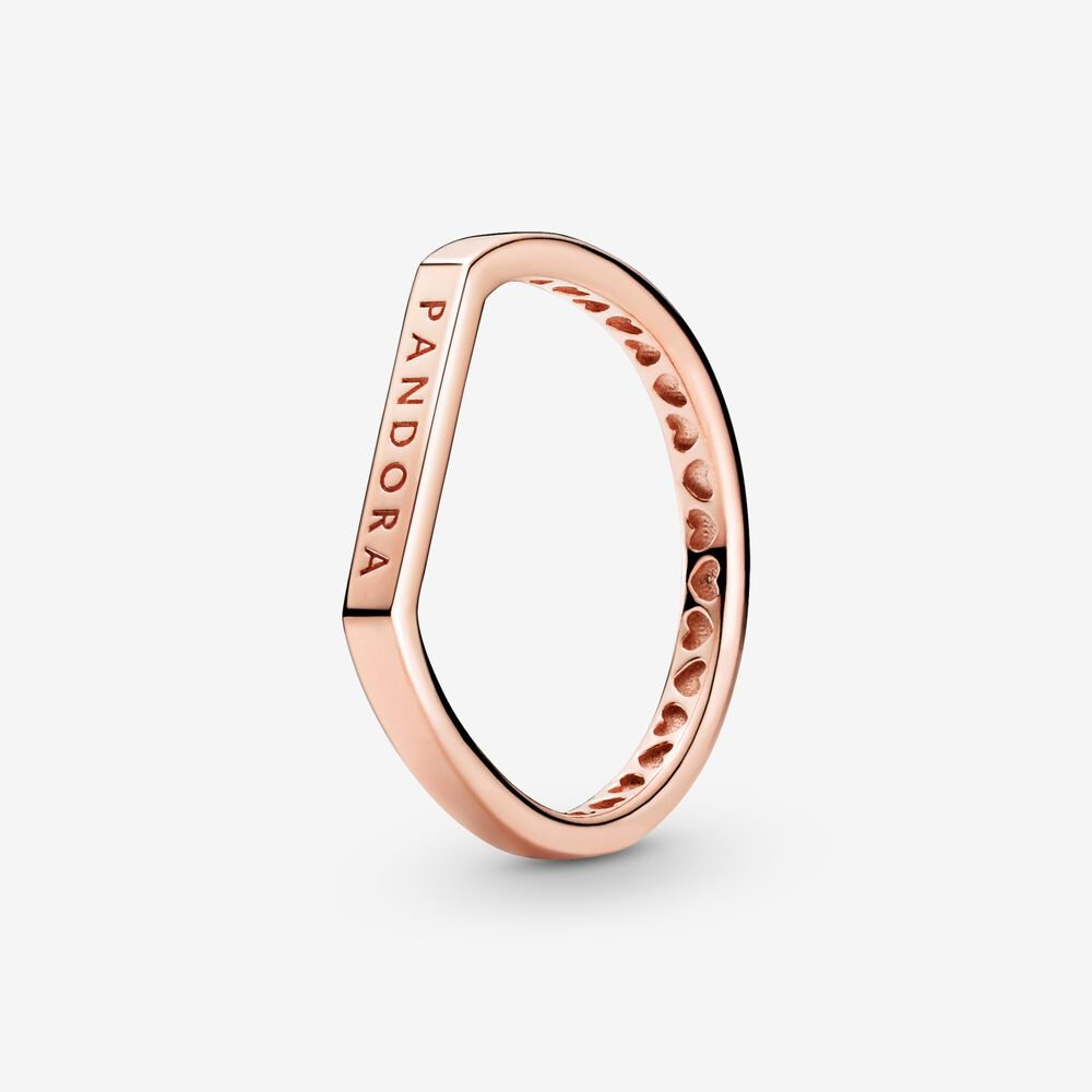 Bague logo, pandora rose