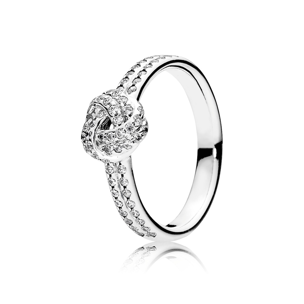 Bague noeud scintillant, cz incolores - 190997CZ-50 - Pandora