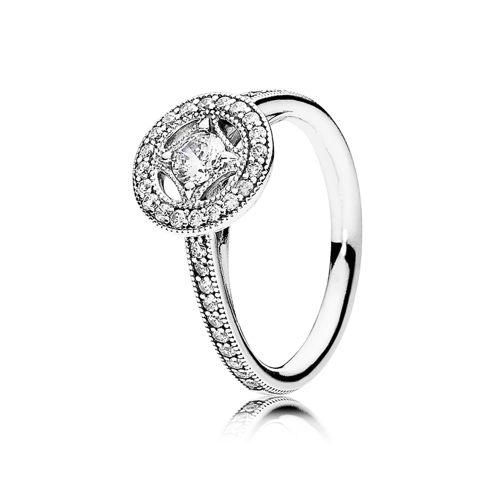 Yesteryear look, colorless cz - 191006CZ-50 - Pandora