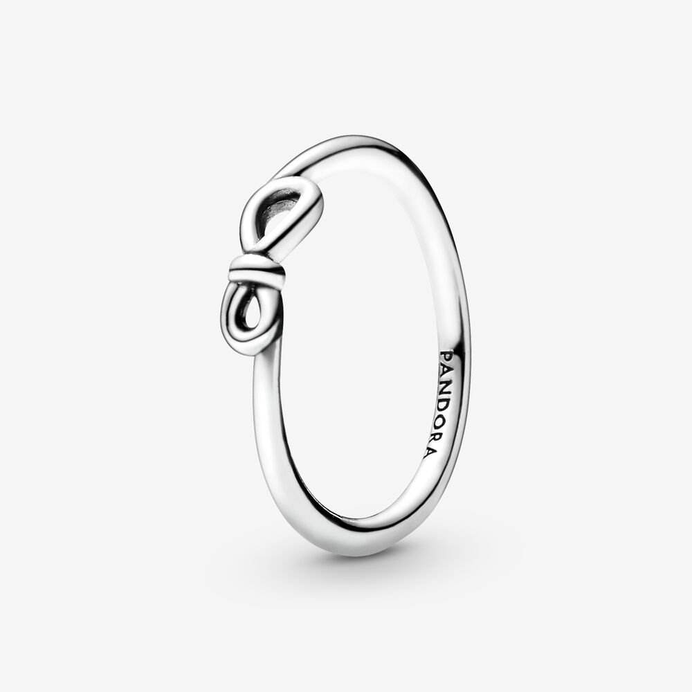 Bague noeud d'infinité, argent