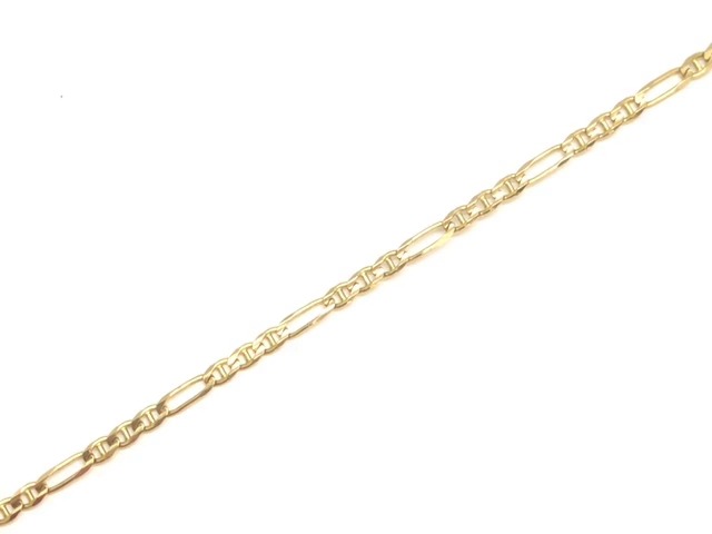 Yellow gold figaro chain - 2395-16 - Exclusivity