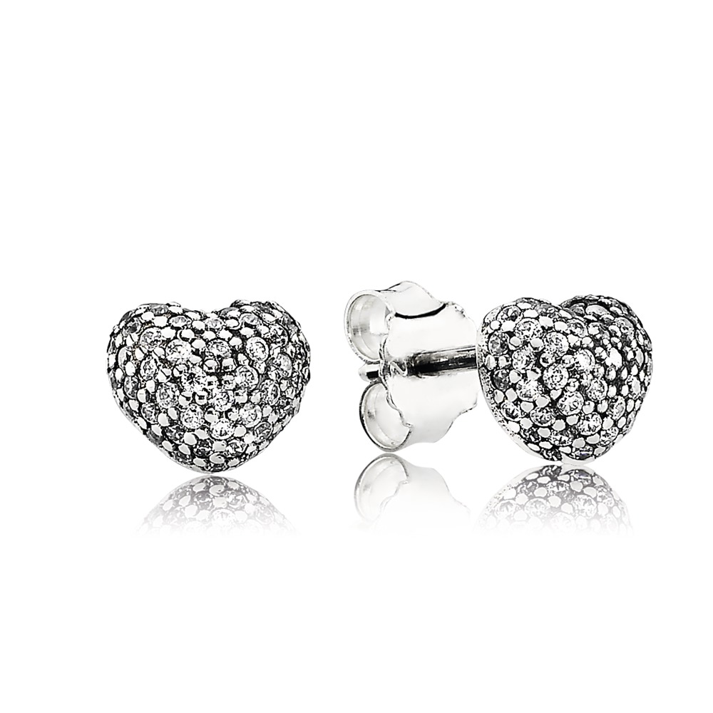 Bo fixes dans mon coeur, argent, zircons - 290541CZ - Pandora