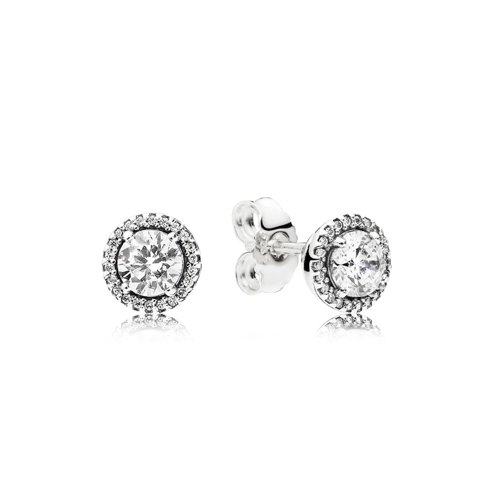 Bo fixes ronds scintillants, cz incolores - 296272CZ - Pandora