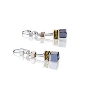 Topaz geo cube dang earring - 4015-20-0226 - Coeur De Lion