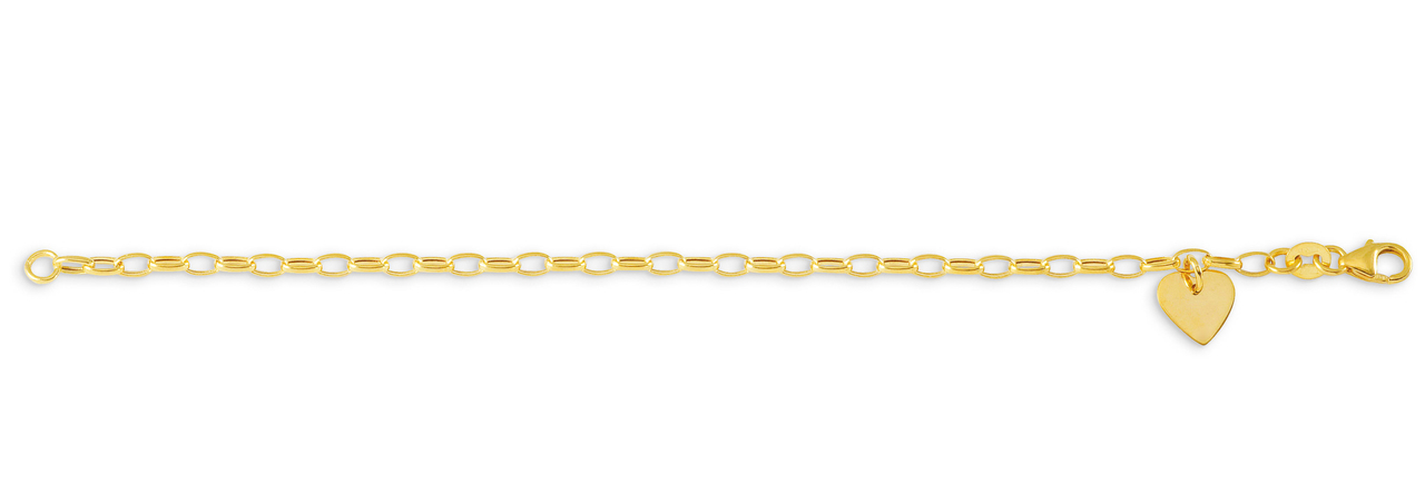 Bracelet en or jaune avec un coeur