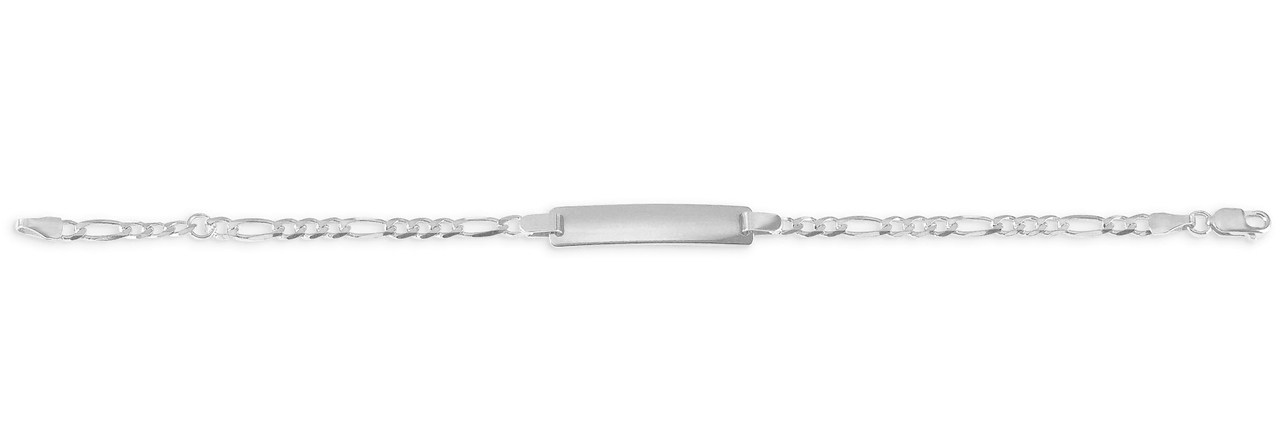 Bracelet d'identité, or blanc