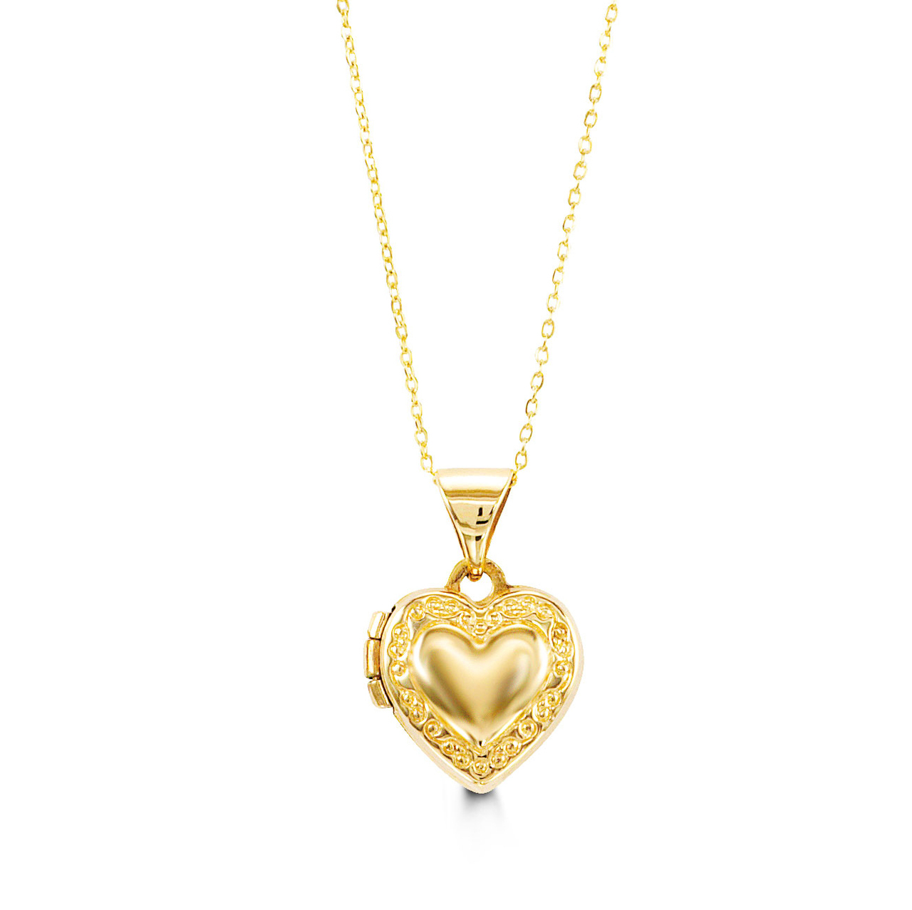 Pendentif loquet coeur, or jaune - 4061B - Exclusivités