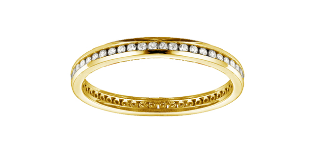 Yellow gold eternity with 25 dia pts tot - 50G01-25-14Y6 - Corona